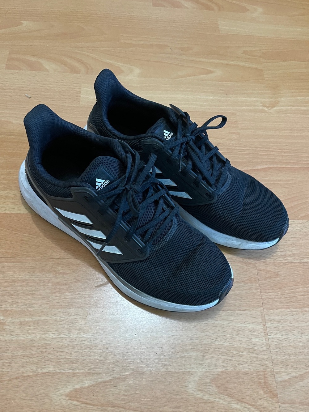 Adidas Cloudfoam Black White Shoes 9.5